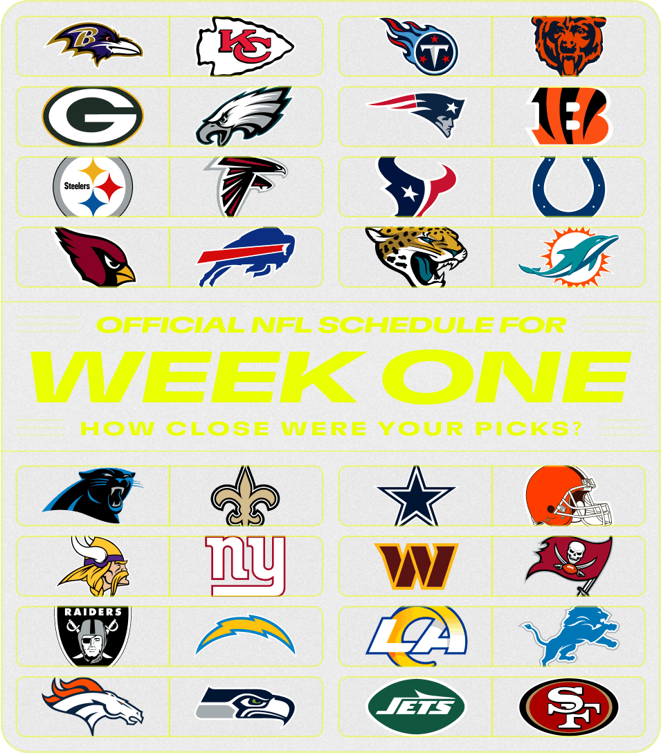 NFL Final week one results